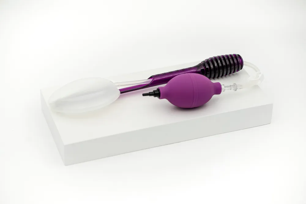 Bild des Preserve Werkzeugs, ein aufblasbarer Ballon zur Vorbereitung der Brusttasche.